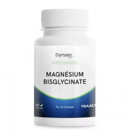 Magnésium Bisglycinate Chélaté TRAACS® – Énergie, Relaxation & Sommeil Réparateur | Complément Vegan | Dynveo