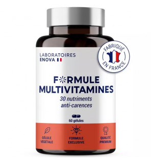 Formule Multivitamines et Minéraux – 30 Nutriments Essentiels | Énergie, Immunité & Antioxydants | Laboratoires Enova