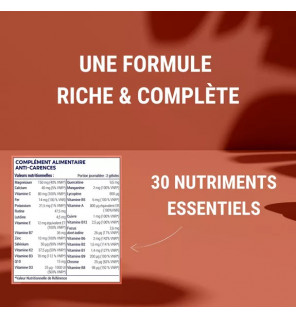 Formule Multivitamines et Minéraux – 30 Nutriments Essentiels