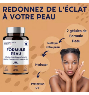 Formule Peau – Collagène Marin, Acide Hyaluronique & Coenzyme Q10 | Hydratation & Éclat | Laboratoires Enova