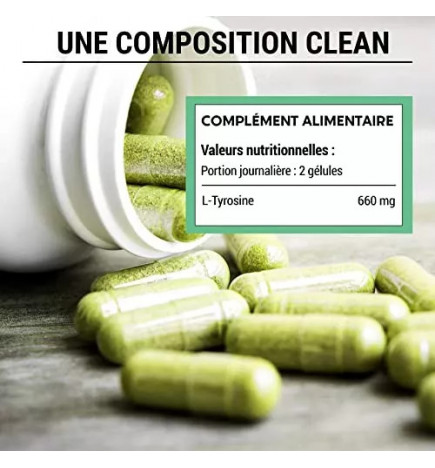L-Tyrosine – Énergie Mentale & Antioxydant Peau