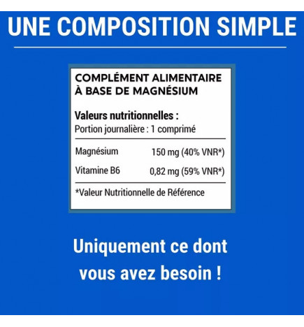 Magnésium Marin & Vitamine B6 – Anti-Stress & Énergie