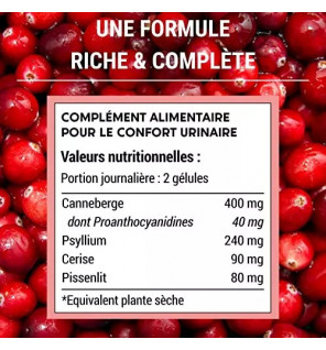 Formule Confort Urinaire 60 gélules - Laboratoires Enova - Drainage & Régulation