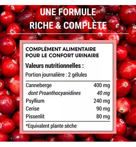 Formule Confort Urinaire 60 gélules - Laboratoires Enova - Drainage & Régulation