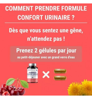 Formule Confort Urinaire 60 gélules - Cranberry, Psyllium & Pissenlit | Drainage & Régulation | Laboratoires Enova