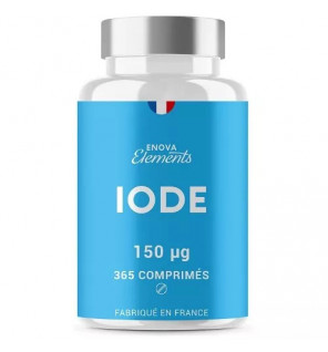 Iode 150 mcg - 365 comprimés - Laboratoires Enova pour le bon fonctionnement de la thyroïde et le métabolisme énergétique