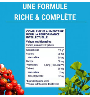 Formule Focus - 60 gélules - Laboratoires Enova - Mémoire & Concentration