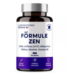 Formule Zen - 60 gélules - Laboratoires Enova pour favoriser la relaxation et réduire le stress naturellement