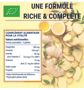 Formule Boost BIO 4G - 60 gélules - Laboratoires Enova - Énergie & Immunité