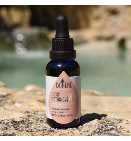 Sérum Bio Élixir Botanique N°4 Bonne Mine - 30 ml - Bohème Cosmétique pour une peau lumineuse et hydratée