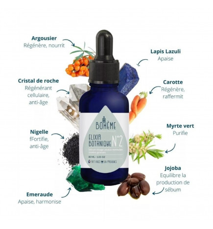 Sérum Bio Élixir Botanique N°2 Peaux Mixtes & Grasse Régulation & Pureté