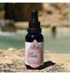Sérum Bio Élixir Botanique N°1 Peaux Sèches & Sensibles - 30 ml - Bohème Cosmétique pour une peau nourrie et apaisée