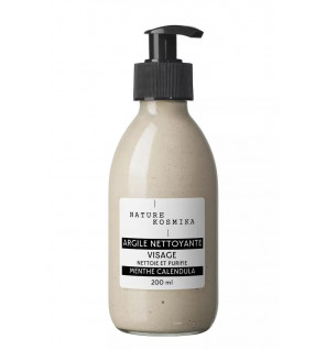 Argile Nettoyante Visage Menthe & Calendula – soin purifiant naturel pour une peau fraîche et équilibrée