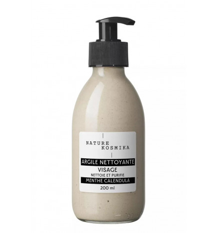Argile Nettoyante Visage Menthe & Calendula – soin purifiant naturel pour une peau fraîche et équilibrée