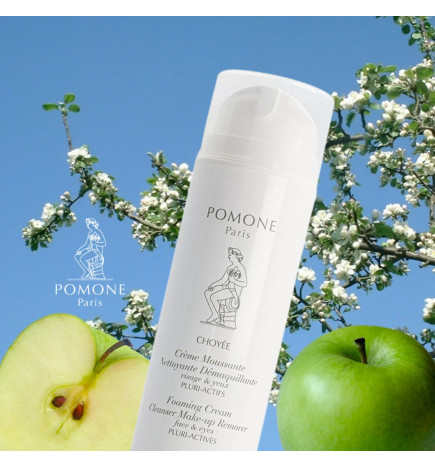 Crème Moussante Nettoyante aux extraits de pomme – soin nettoyant naturel purifiant et doux