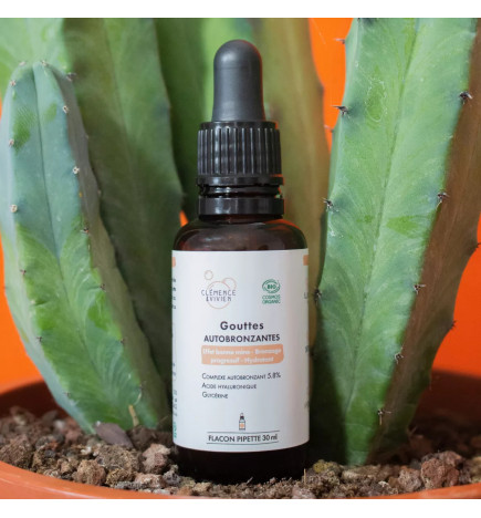 Gouttes Autobronzantes Bio Clémence & Vivien – Teint hâlé léger et éclat naturel pour le visage