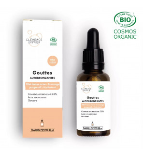 Gouttes Autobronzantes Bio – Hâle Léger & Éclat Naturel | Clémence & Vivien