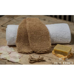 Paire de Gants Exfoliants Naturels en Chanvre – Accessoires écologiques pour gommage doux du corps