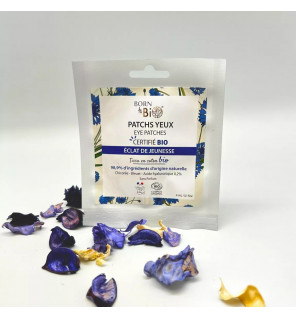 Patchs Yeux Éclat de Jeunesse Born to Bio – soin anti-âge en coton bio pour lisser et repulper le contour de l’œil