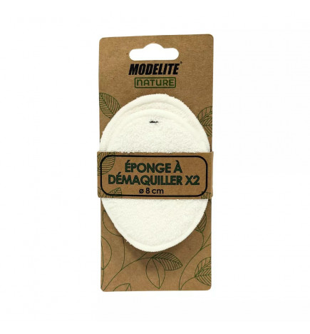 Éponges à Démaquiller Born to Bio – réutilisables en bambou et coton, douces et écologiques