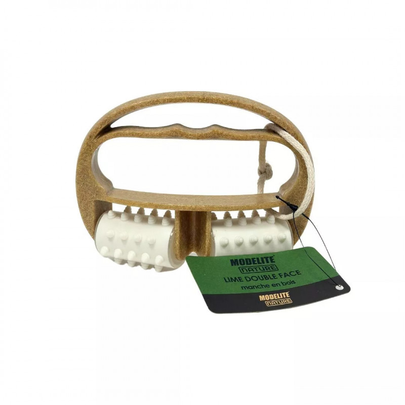 BROSSE DE MASSAGE / FIBRES DE COCO ET PLASTIQUES RECYCLES