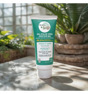 Gel d'Aloe Vera Bio Certifié 200ml – hydratant naturel pour visage et corps
