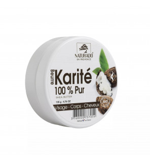 Beurre de Karité 100% Pur Naturado en Provence – soin brut et naturel certifié bio, pot de 135 g