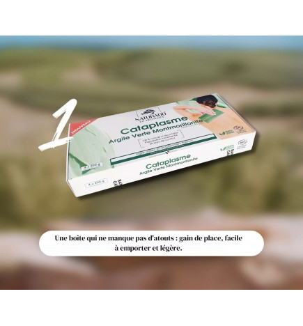 Cataplasme d’Argile Verte Naturado – Montmorillonite pure, prêt à l’emploi pour soin apaisant et purifiant