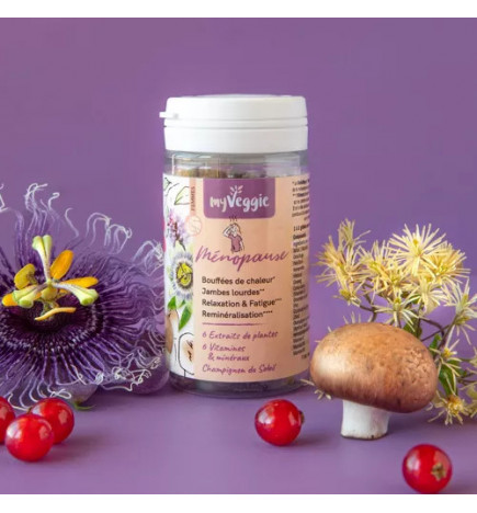 Complément alimentaire naturel contre les bouffées de chaleur et troubles de la ménopause – My Veggie | Bien-être Ménopause