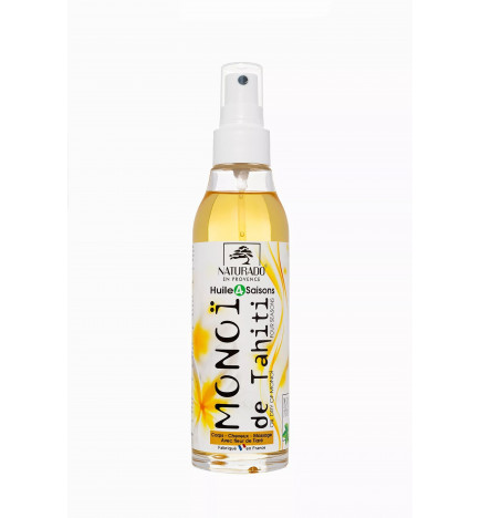 Monoï de Tahiti 4 Saisons Tiaré Naturado – huile de soin florale et exotique, 150 ml