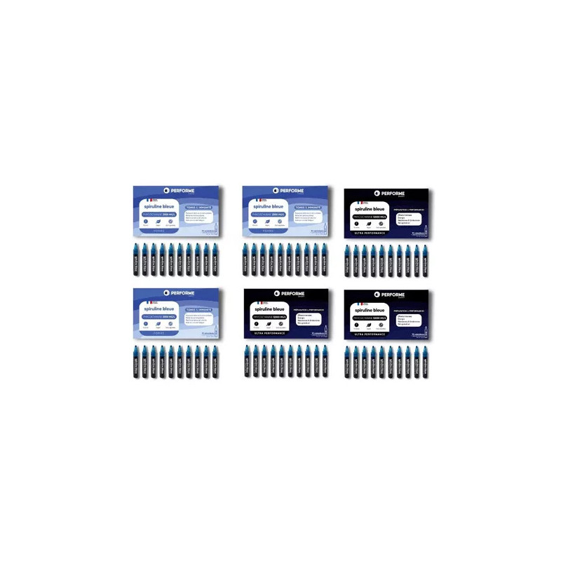 Pack Découverte Unicadose Spiruline Bleue 2000 et 12000 mg/l