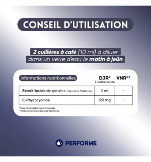 Spiruline Bleue Concentrée 12000mg – Performe | Complément Alimentaire Performance