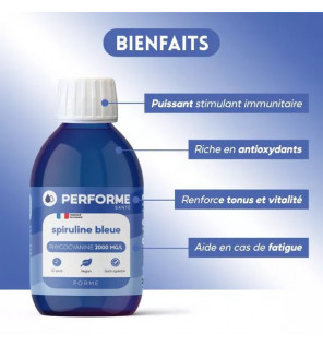 Spiruline Bleue Concentrée 2000 mg – Performe | Renforcez Votre Santé Naturellement