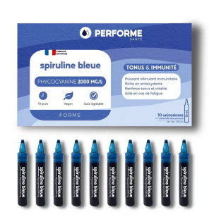 Spiruline concentrée à 2000 mg/l en Phytocyanine